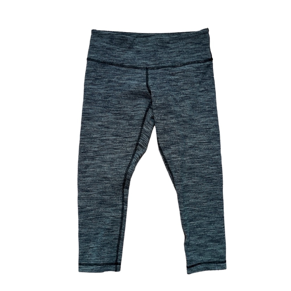 Lululemon Wunder Under High-Rise Tight Crop Leggings Heather Gray Size 6 (Small)